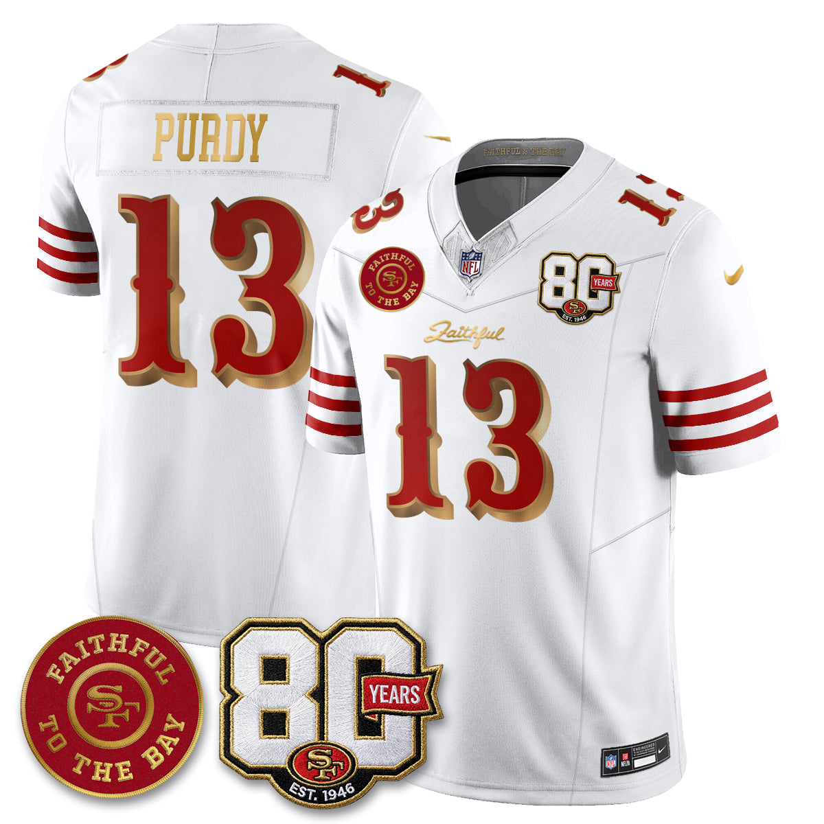 SF “Rivalries” Vapor Limited Jersey - Faithful To The Bay Patch - All Stitched-DTD