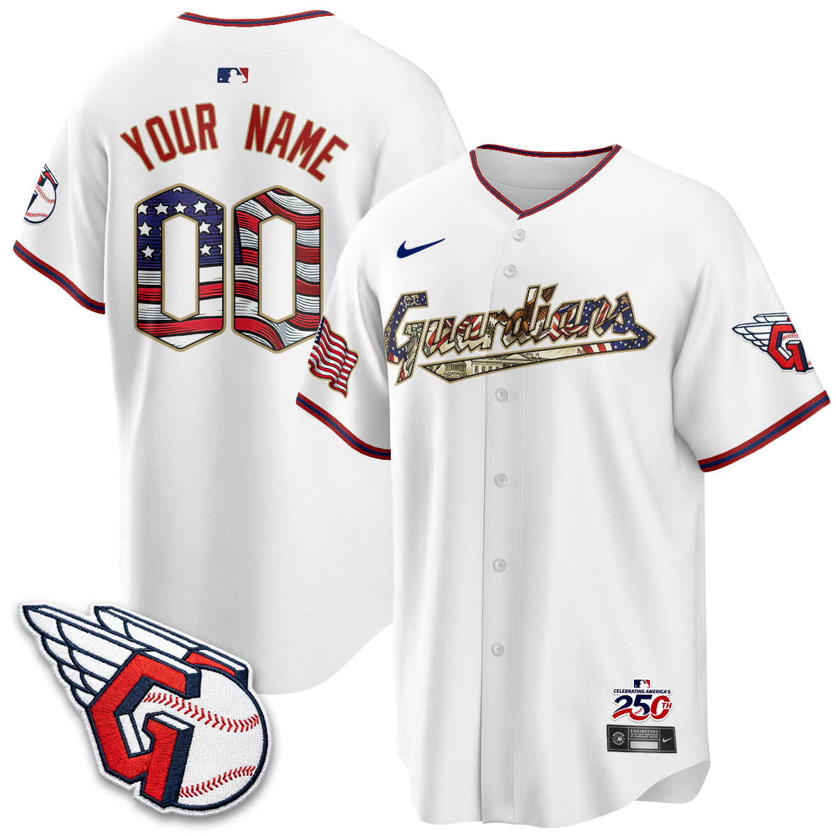 CLE 2026 Independence Day USA Vapor Custom Jersey - Stitched-DTD