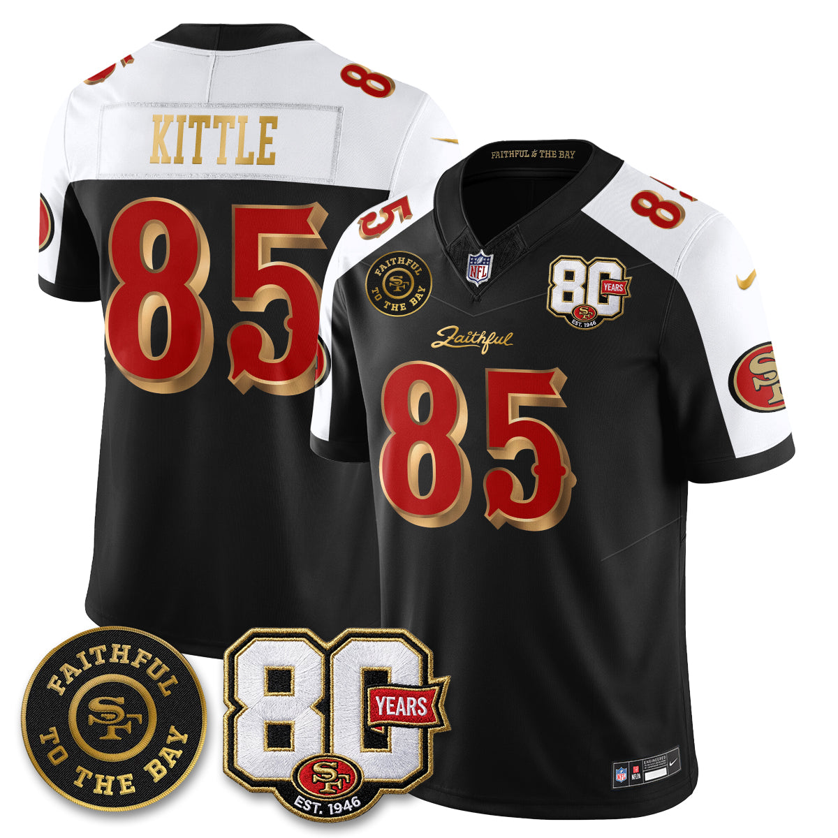 SF “Rivalries” Vapor Limited Jersey - Faithful To The Bay Patch - All Stitched-DTD