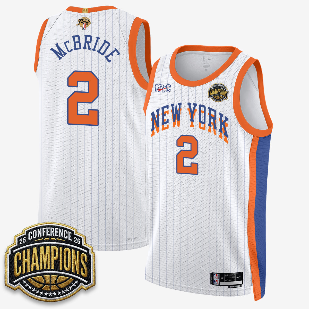 NYK 2026 NBA Finals City Edition Jersey V3- Stitched-DTD