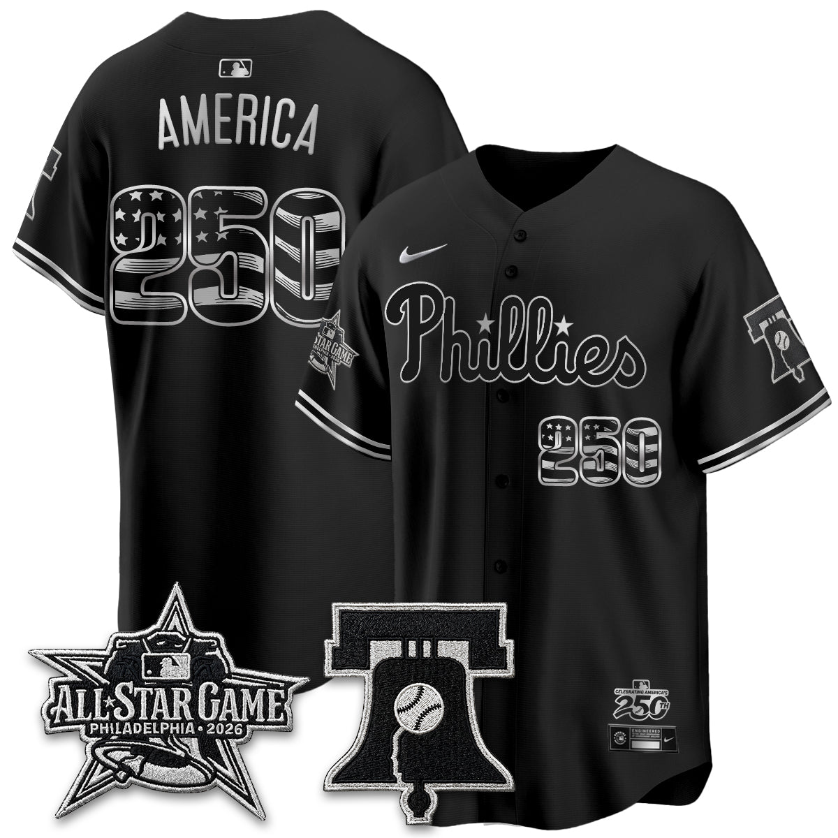 PHI Fourth of July USA Vapor Limited Jersey - Stitched-DTD