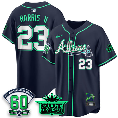 ATL x Atliens Cool Base Galaxy Version Jersey - Stitched-DTD