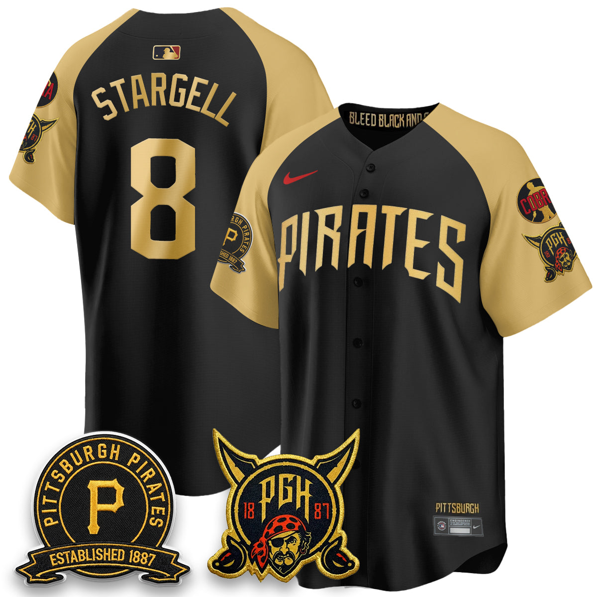 PIT Vapor Limited Jersey - Cobra & Est 1887 Patch - All Stitched-DTD