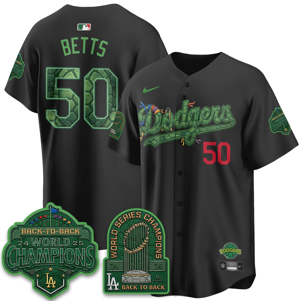 LAD x TMNT 2026 Vapor Jersey - Stitched-DTD