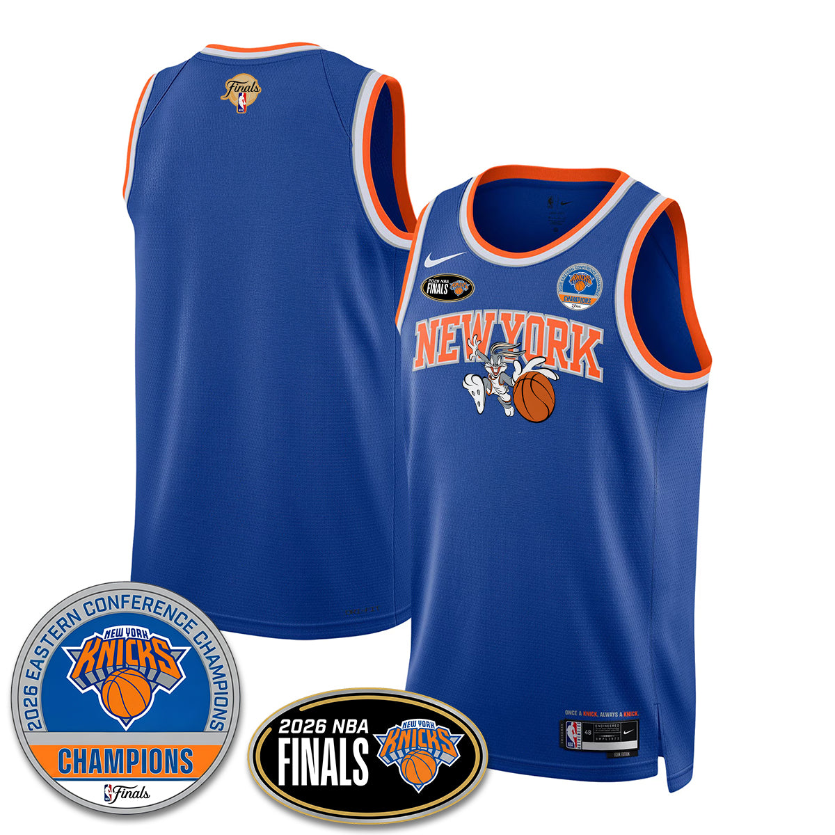 NYK 2026 NBA Eastern Conference Champions x Bunny Vapor Jersey - Stitched-DTD