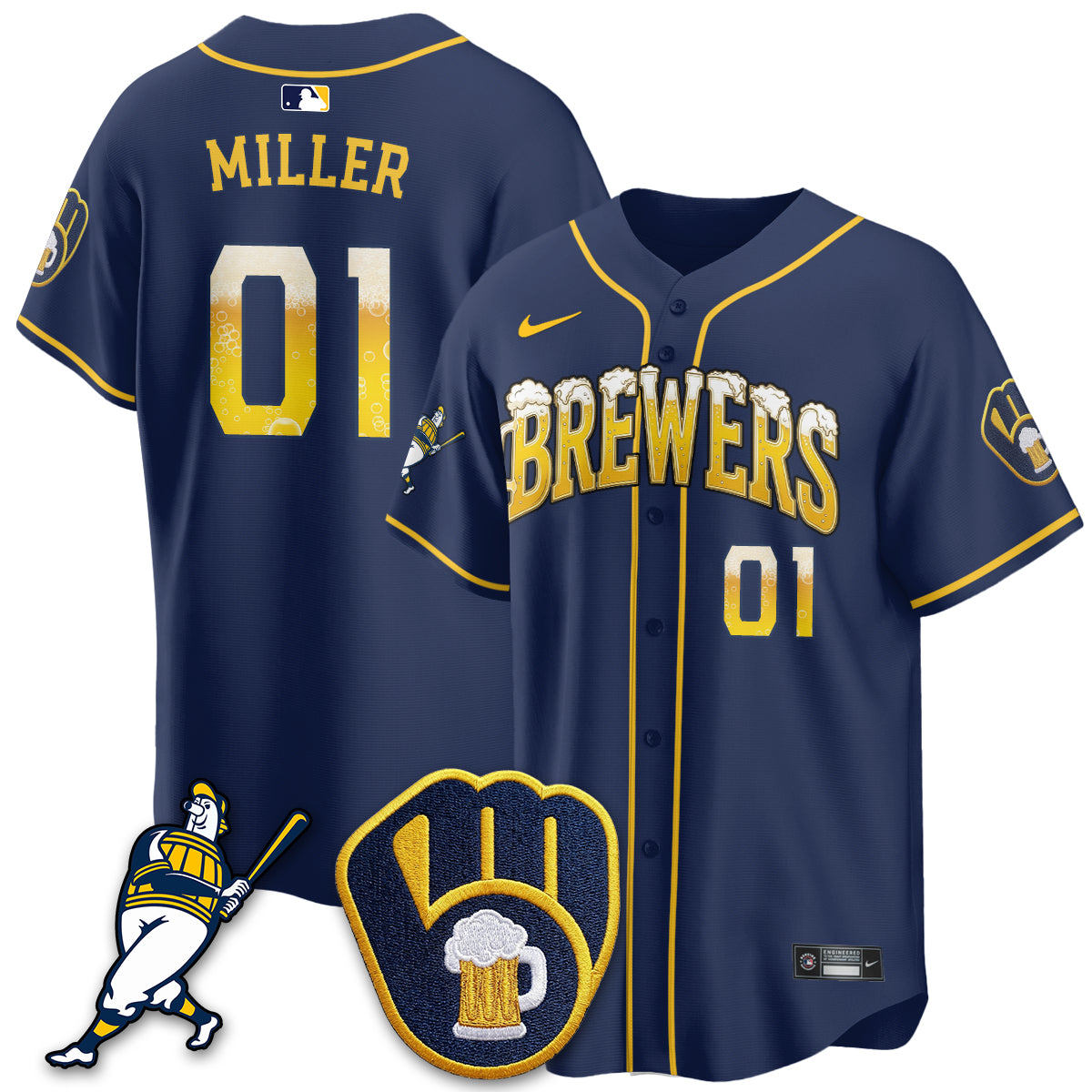 MIL "Pitcher & Pint" Edition Vapor Limited Jersey - Stitched-DTD