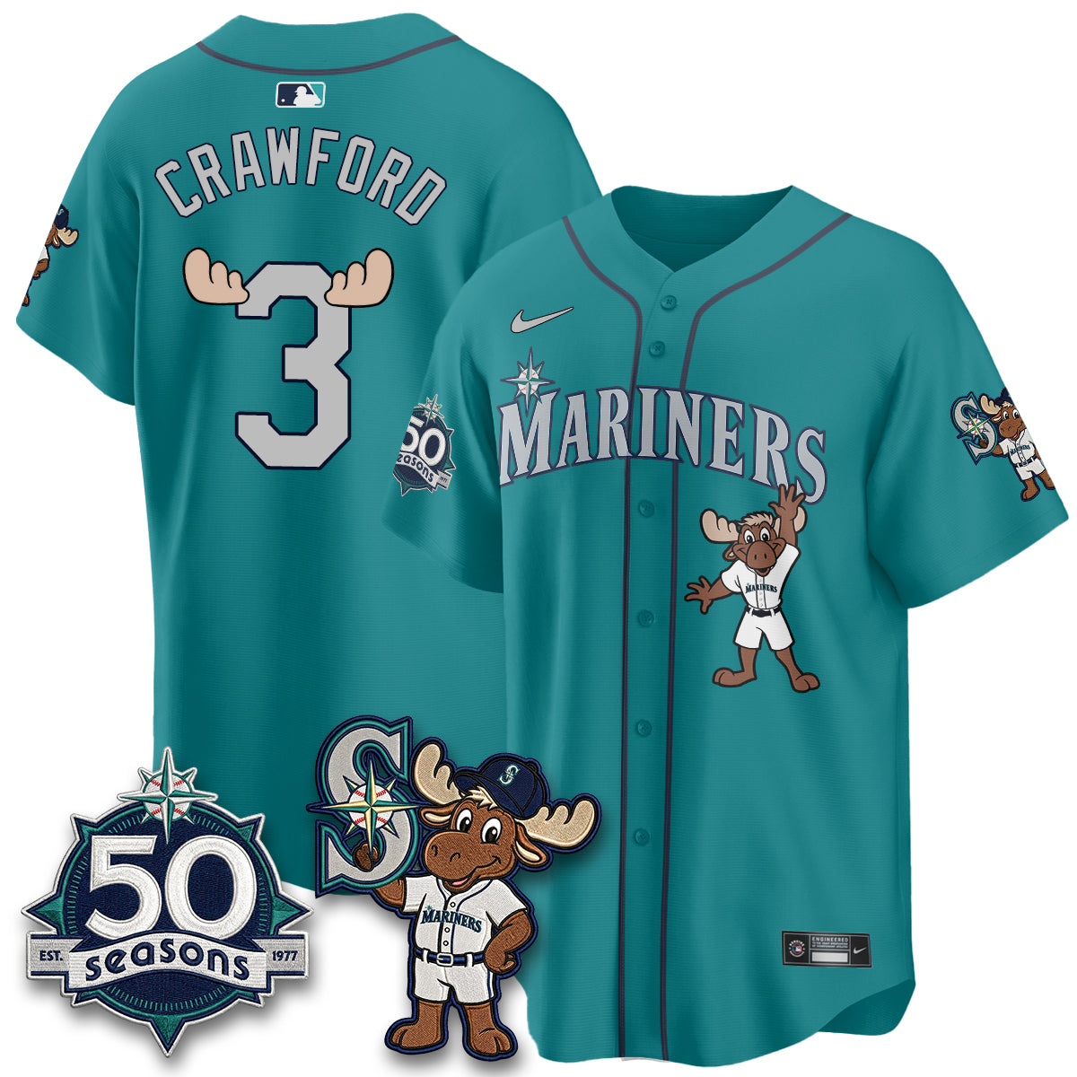 SEA Mascot Jersey - All Stitched-DTD