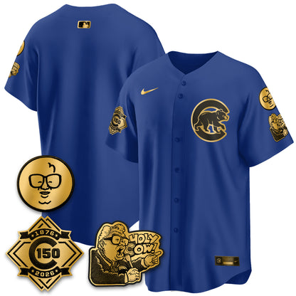 CHC 150th Anniversary Harry Caray Holy Cow Vapor Premier Limited Jersey - All Stitched V3-DTD