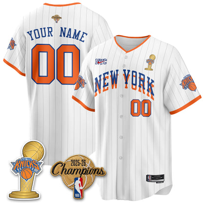 NYK 2026 NBA Champions Vapor Custom Jersey - Stitched-DTD