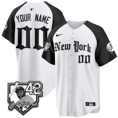 NYY 2026 Jackie Robinson Day Gothic Vapor Custom Limited Jersey - All Stitched-DTD