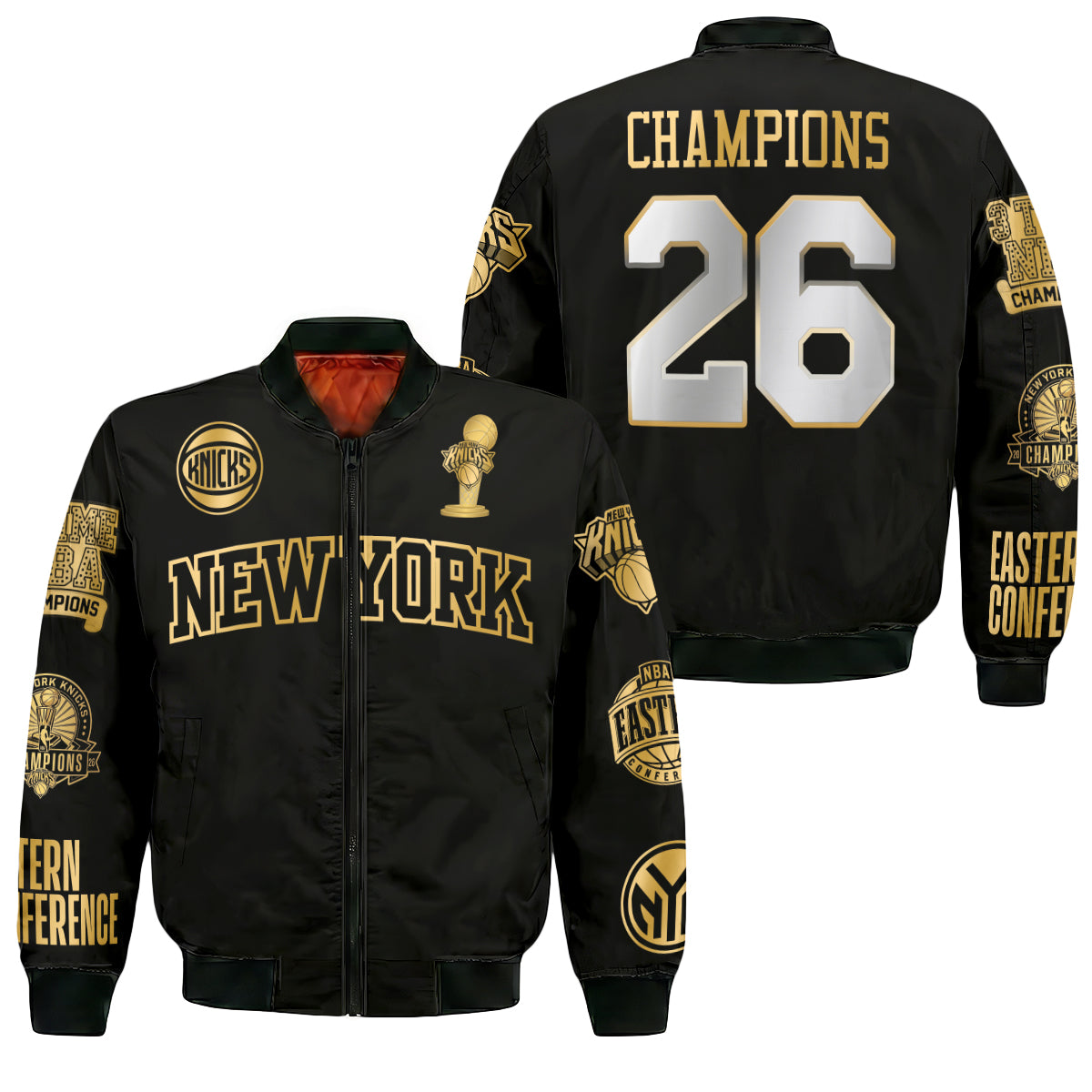NYK 2026 NBA Finals Champions Limited Edition Bomber Jacket - Printed-DTD