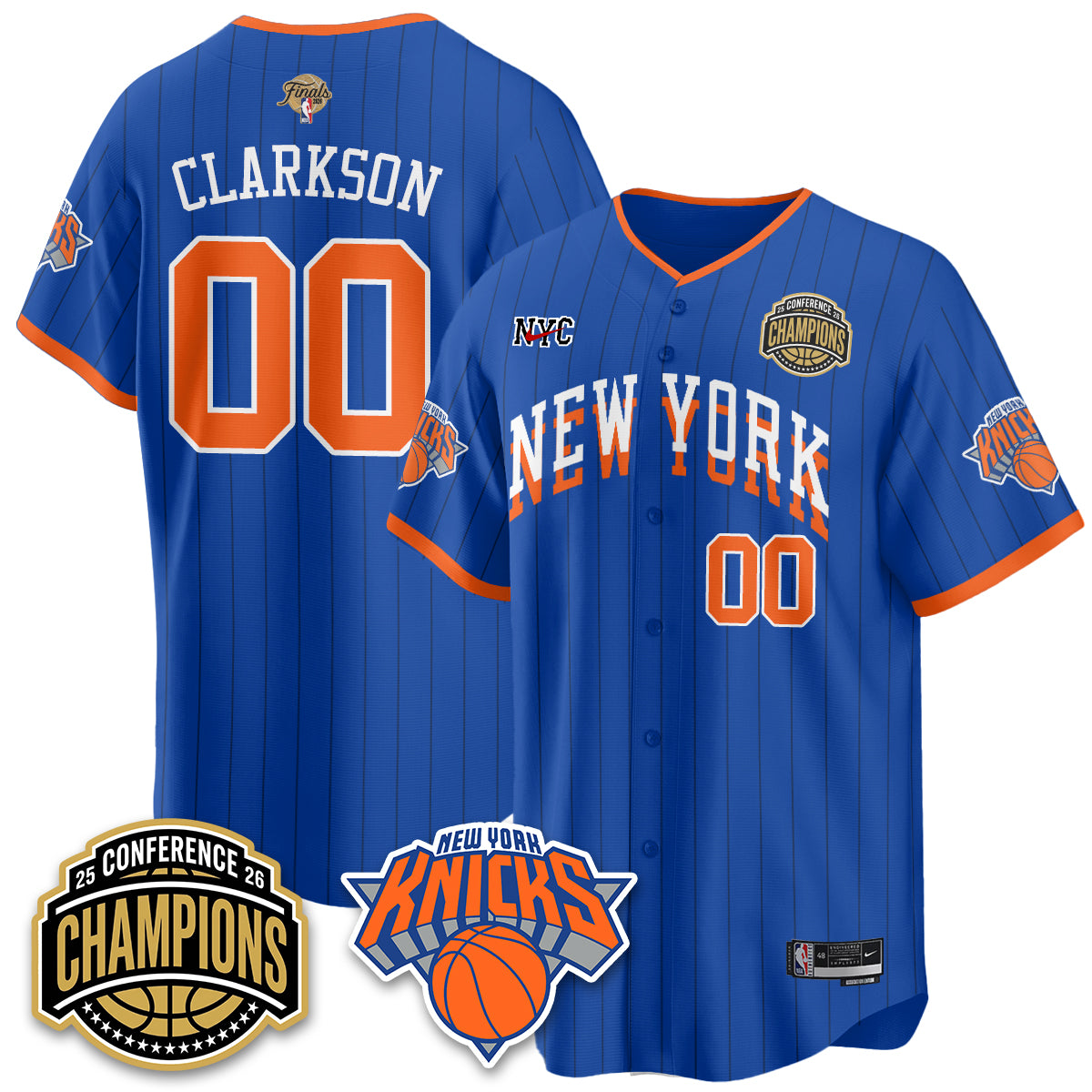 NYK 2026 NBA Finals Vapor City Edition Jersey V2- Stitched-DTD