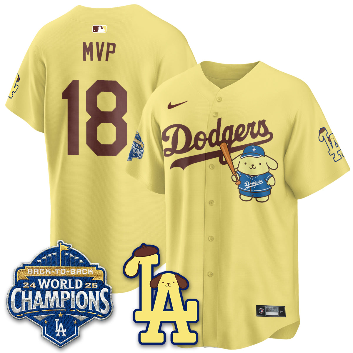 LAD Pompompurin Edition Vapor Jersey - Stitched-DTD