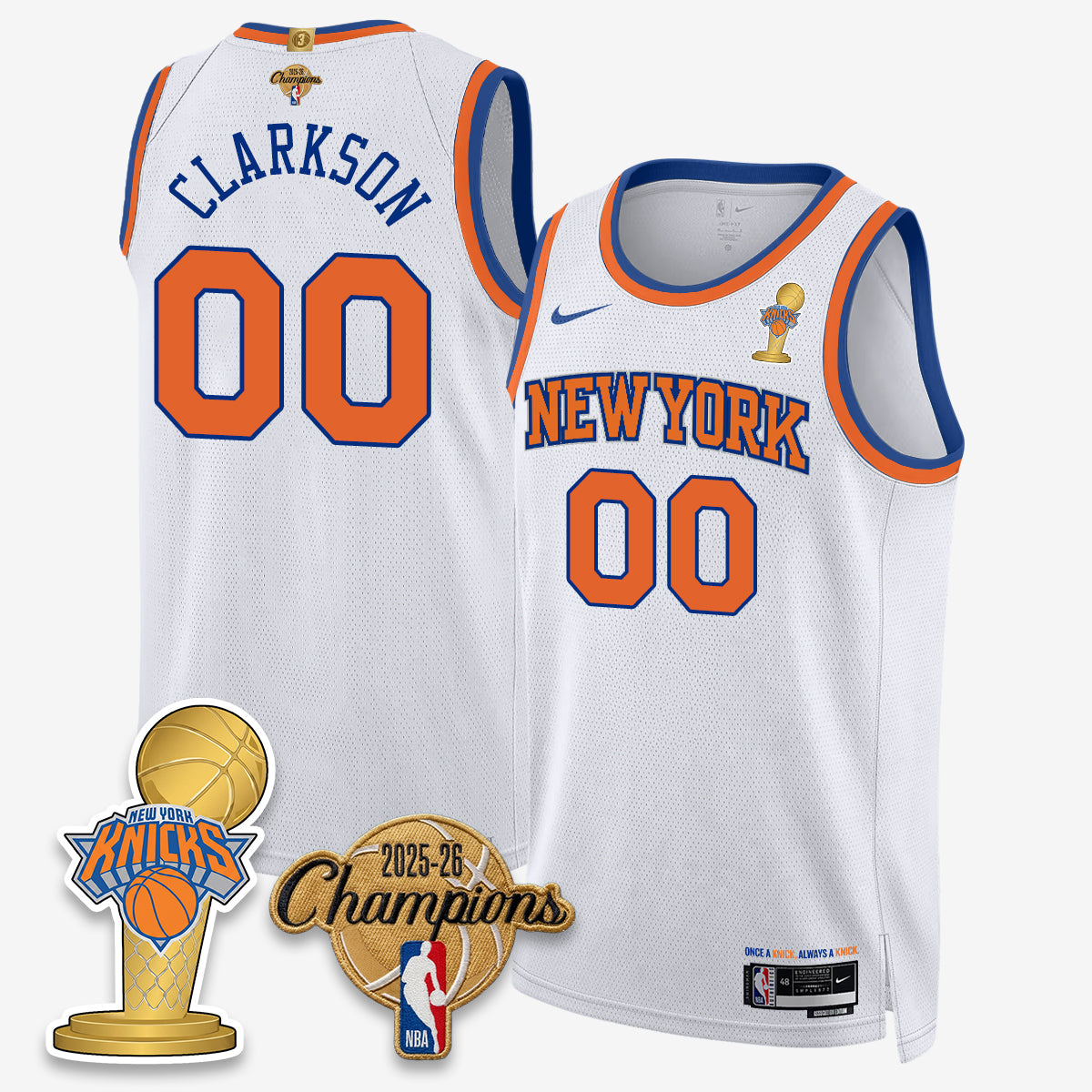 NYK 2026 Basketball Champions Vapor Jersey - Stitched-DTD