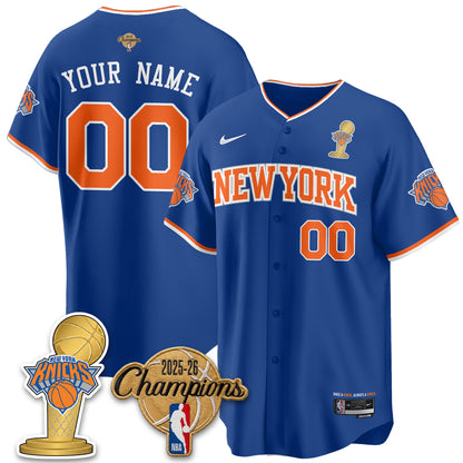 NYK 2026 NBA Champions Vapor Custom Jersey - Stitched-DTD