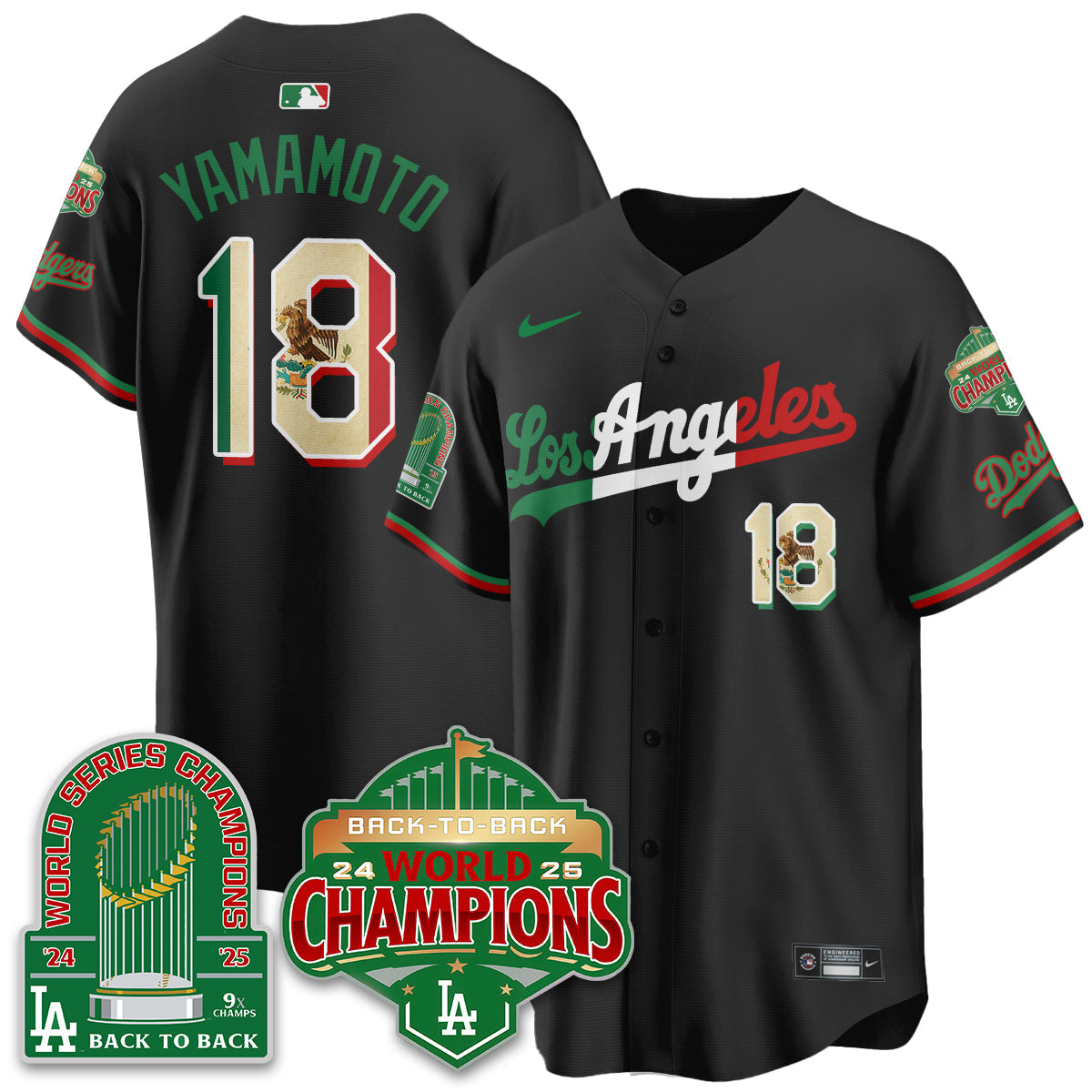 LAD Mexico Vapor Limited Jersey - 9x & B2B Champs - All Stitched-DTD