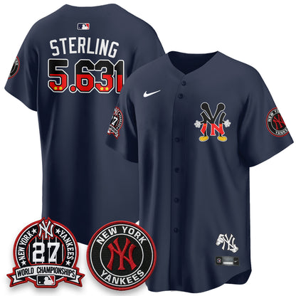 NYY x Mouse Vapor Limited Jersey - Stitched-DTD
