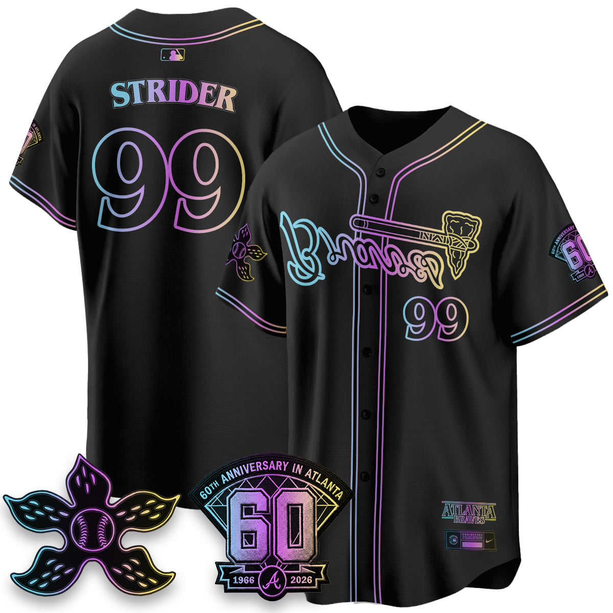 ATL x Stranger Things Vapor Jersey V2- Stitched-DTD