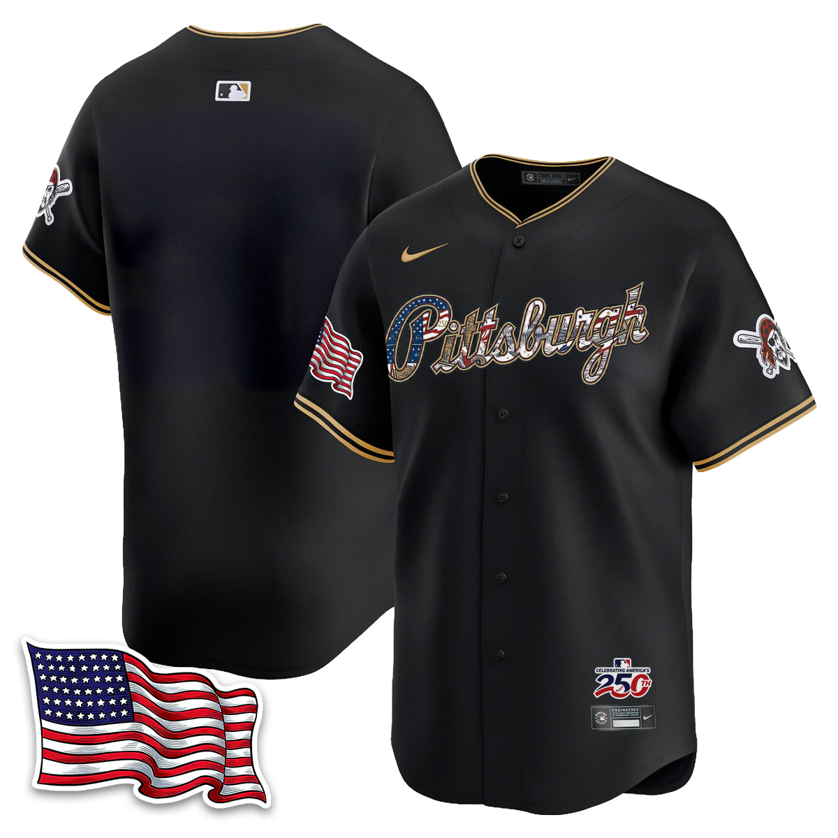 PIT 2026 Independence Day USA Vapor Limited Jersey - Stitched-DTD