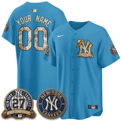 NYY x OP Japanese Cartoon Limited Custom Jersey -  Stitched-DTD