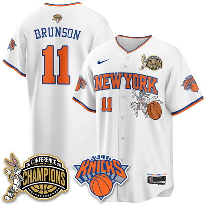 NYK 2026 NBA Finals x Bunny Vapor Jersey V2- Stitched-DTD