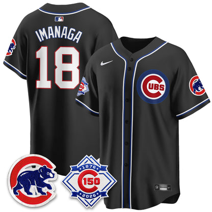 CHC 150th Anniversary Black Out Style Vapor Premier Limited Jersey - All Stitched-DTD