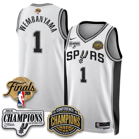 SAS 2026 NBA Western Conference Champions Vapor Jersey - Stitched-DTD