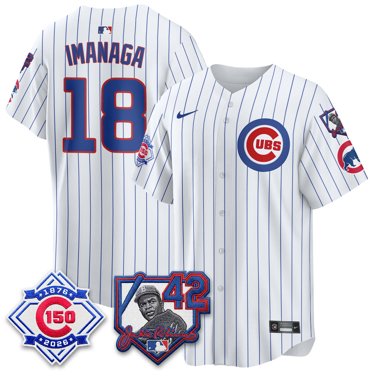 CHC 150th Anniversary & Jackie Robinson Day Patch Vapor Premier Limited Jersey - All Stitched-DTD