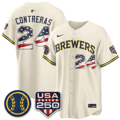 MIL Fourth of July Vapor Limited Jersey - Stitched-DTD
