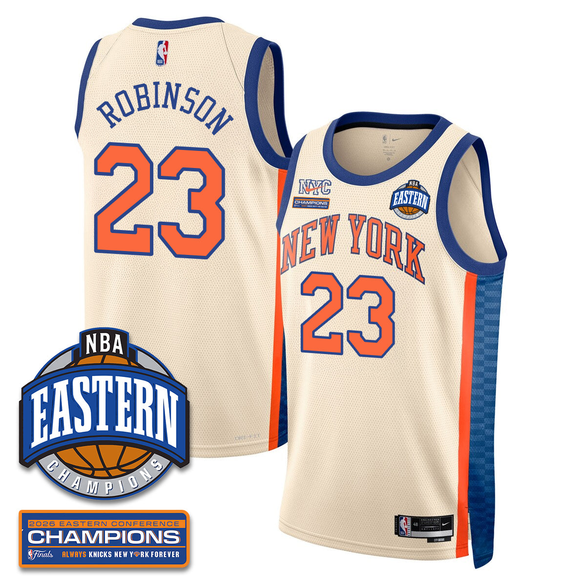 NYK 2026 NBA Eastern Conference Champions Vapor Jersey - Stitched-DTD