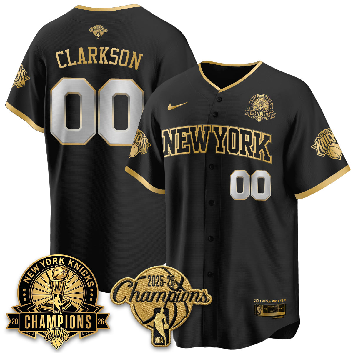 NYK 2026 NBA Champions Special Edition Vapor Jersey V2- Stitched-DTD