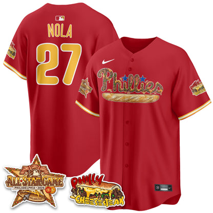 Philadelphia Phillies Cheesesteak Edition Vapor Limited Jersey - Stitched-DTD