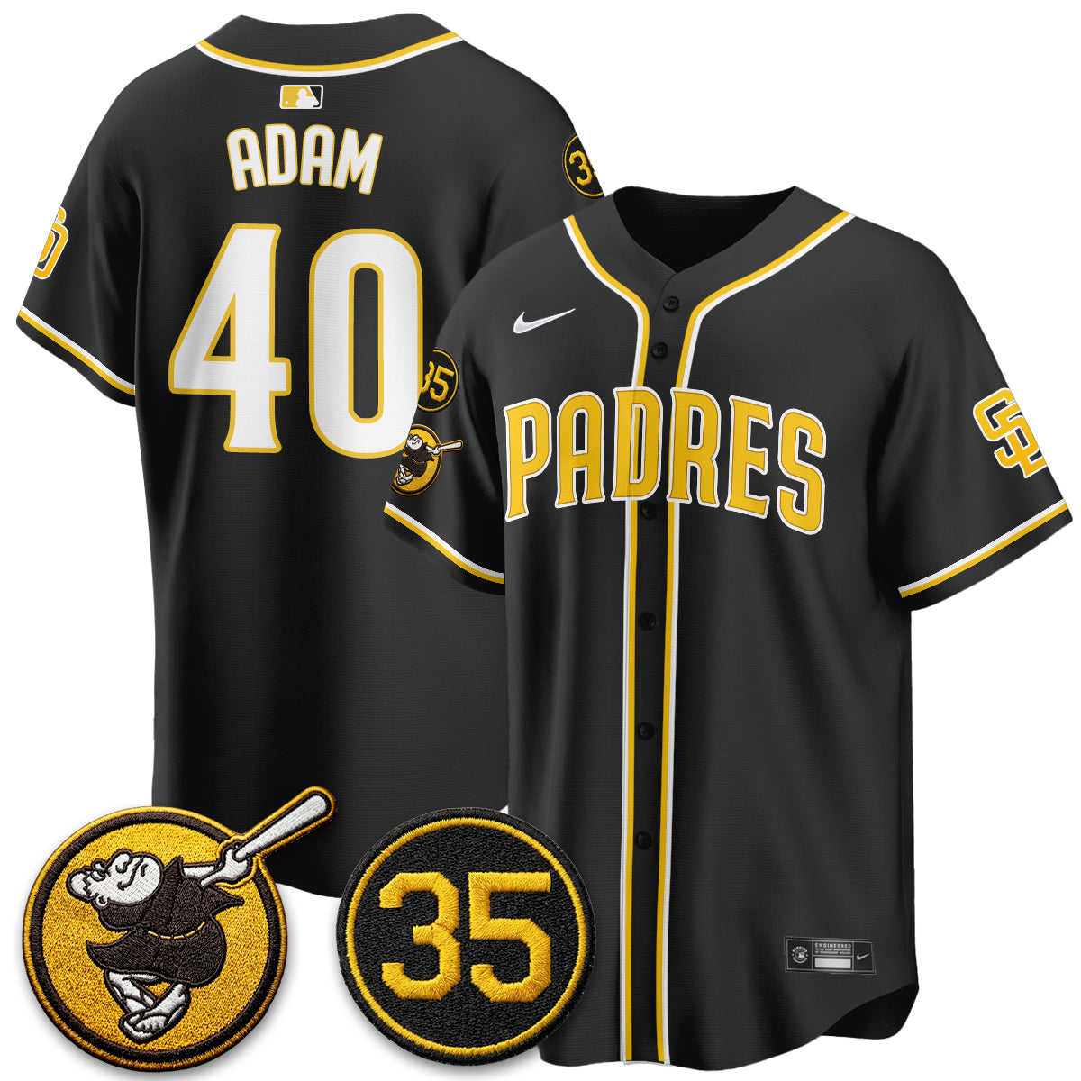 SD 2026 Black Out Style Limited Vapor Jersey - All Stitched-DTD