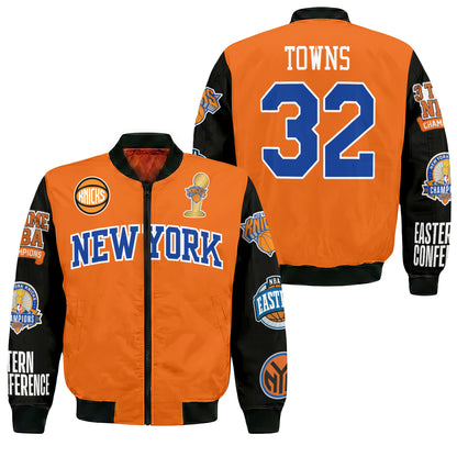 NYK 2026 NBA Finals Champions Limited Edition Bomber Jacket - Printed-DTD