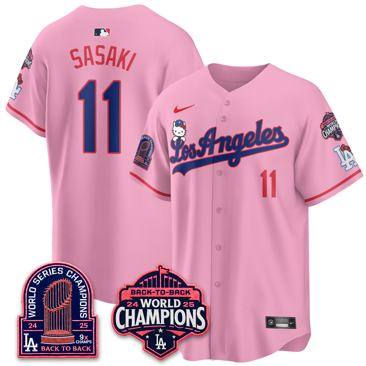LAD x Hello Kitty Night 2026 Vapor Jersey - All Stitched - V2-DTD