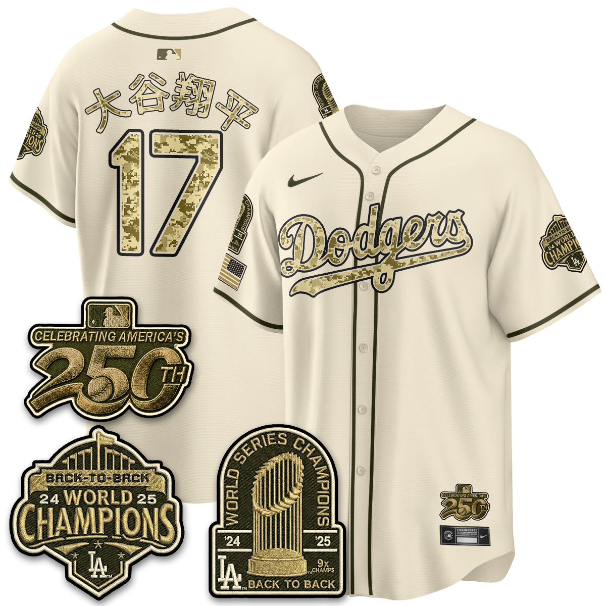 LAD Military Appreciation Game Day Jersey V2 - Stitched-DTD