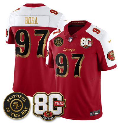 SF “Rivalries” Vapor Limited Jersey - Faithful To The Bay Patch - All Stitched-DTD