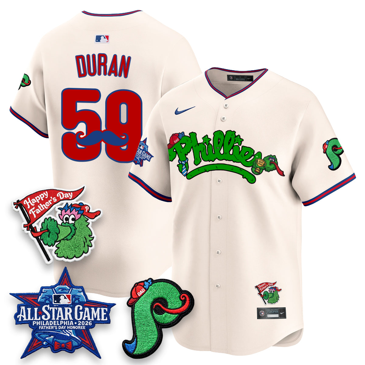 PHI Happy Father's Day Vapor Jersey - Stitched-DTD