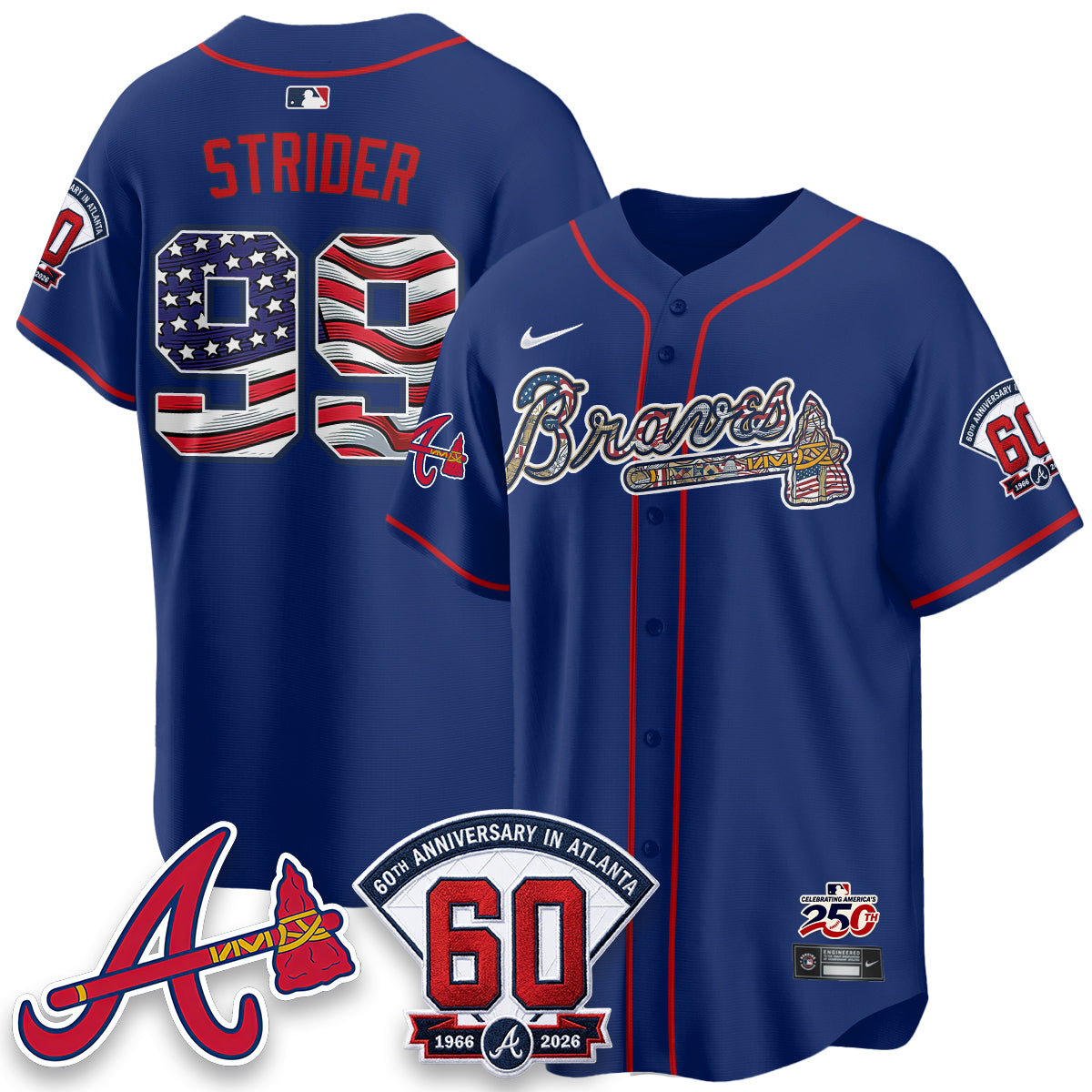 ATL 2026 Independence Day USA Vapor Limited Jersey - Stitched-DTD