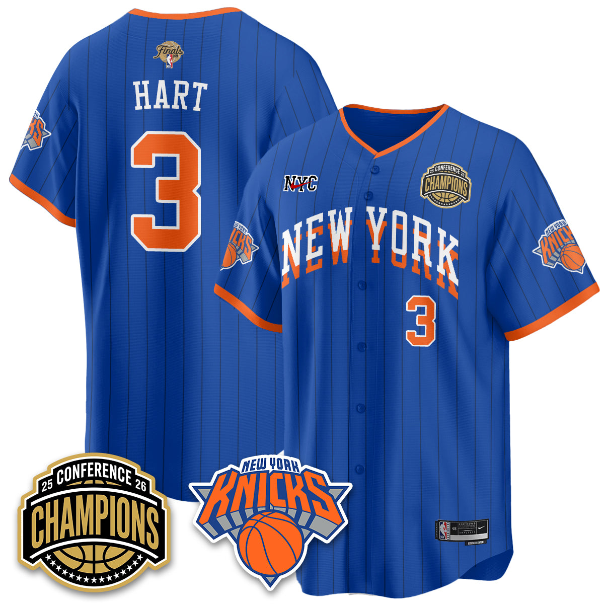 NYK 2026 NBA Finals Vapor City Edition Jersey V2- Stitched-DTD