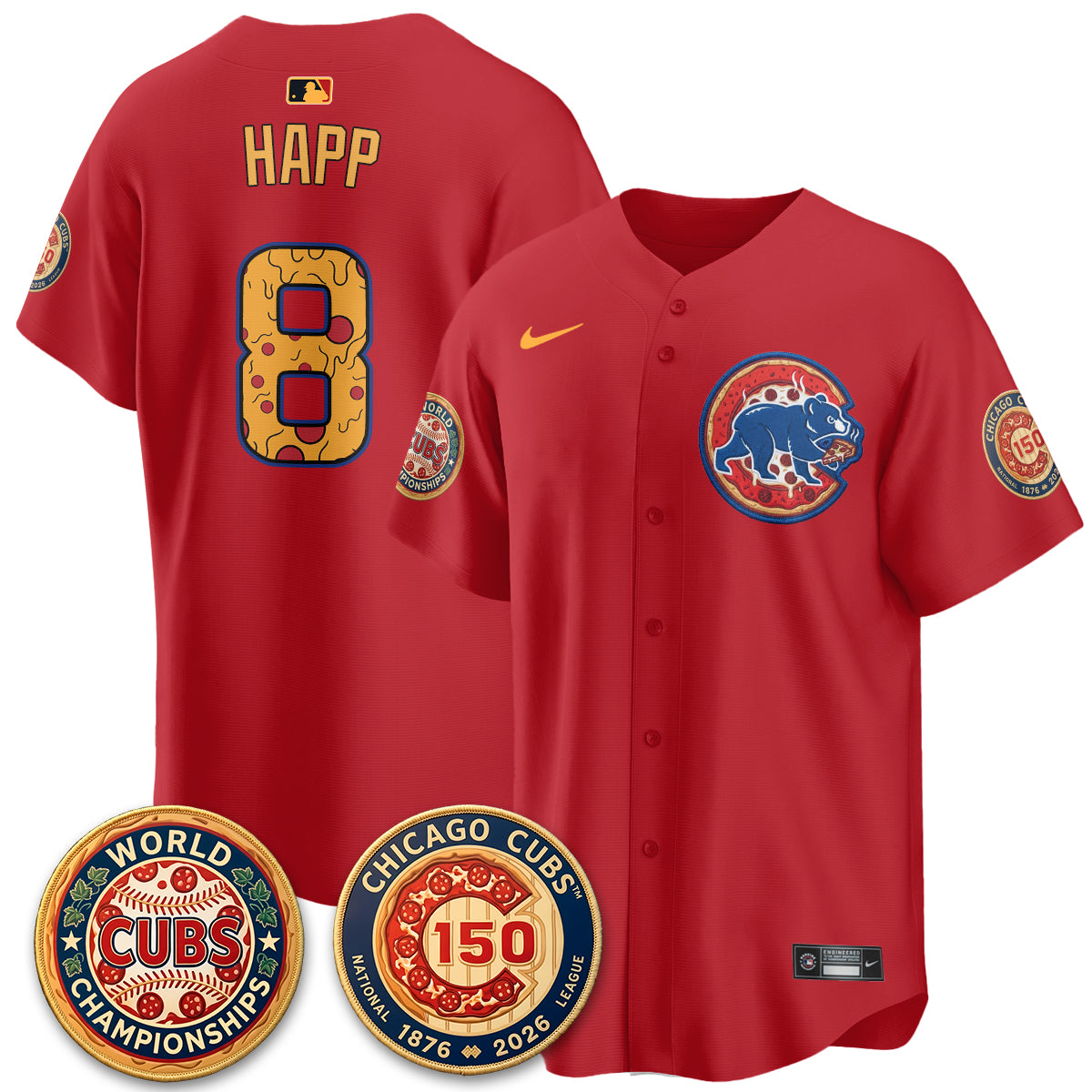 CHC Deep Dish Pizza Vapor Limited Jersey - Stitched-DTD