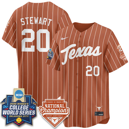 TEX Softball 2026 World Series (WCWS) Vapor Premier Limited Jersey - B2B Champs - All Stitched-DTD