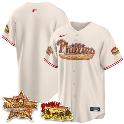 Philadelphia Phillies Cheesesteak Edition Vapor Limited Jersey - Stitched-DTD