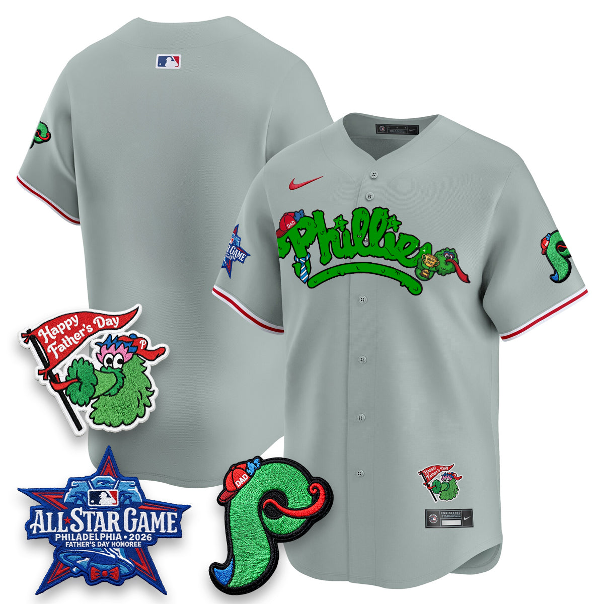 PHI Happy Father's Day Vapor Jersey - Stitched-DTD