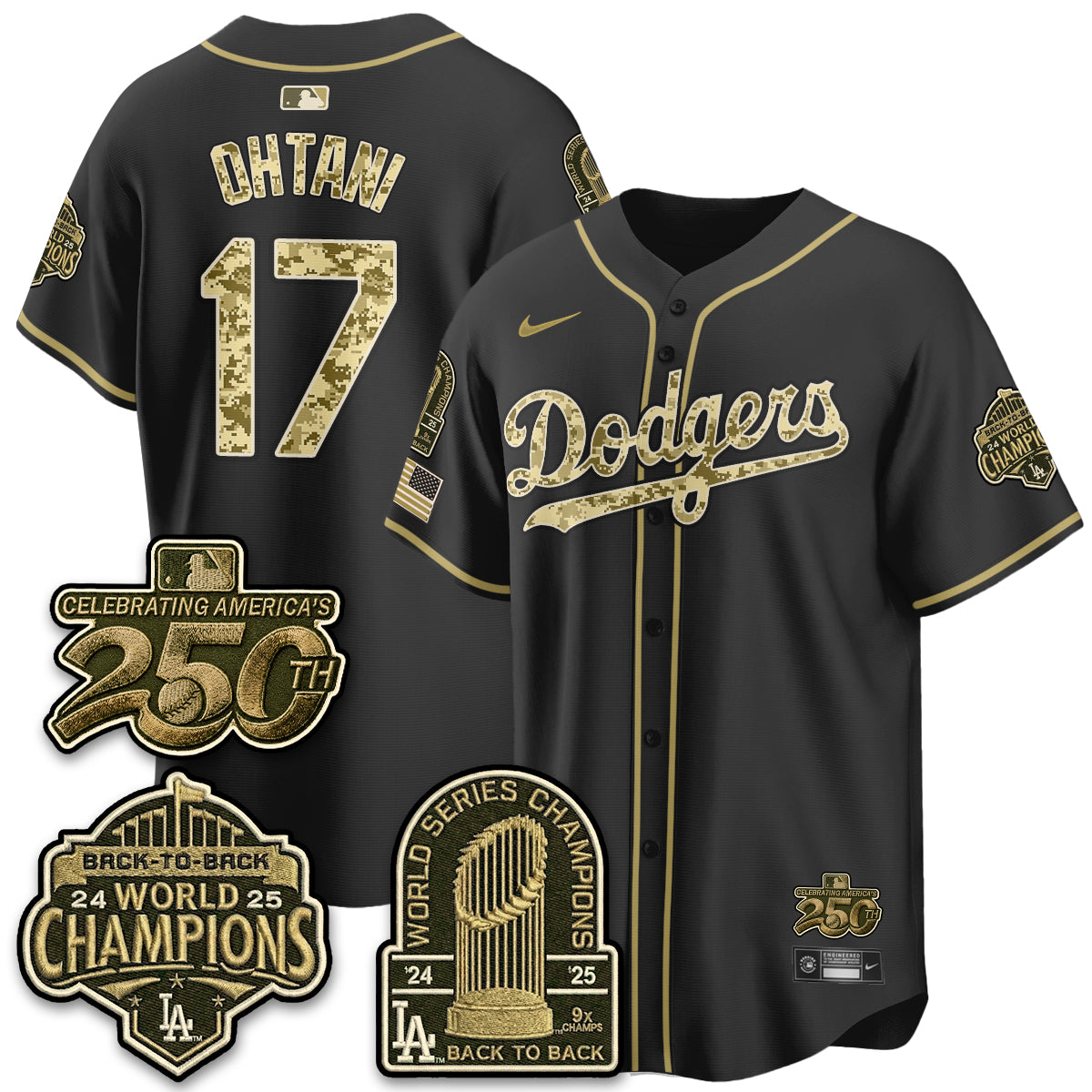 LAD Military Appreciation Game Day Jersey V2 - Stitched-DTD