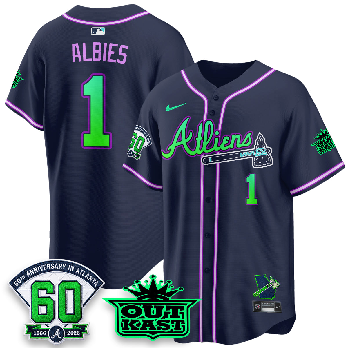ATL x Atliens Cool Base Galaxy Version Jersey - Stitched-DTD