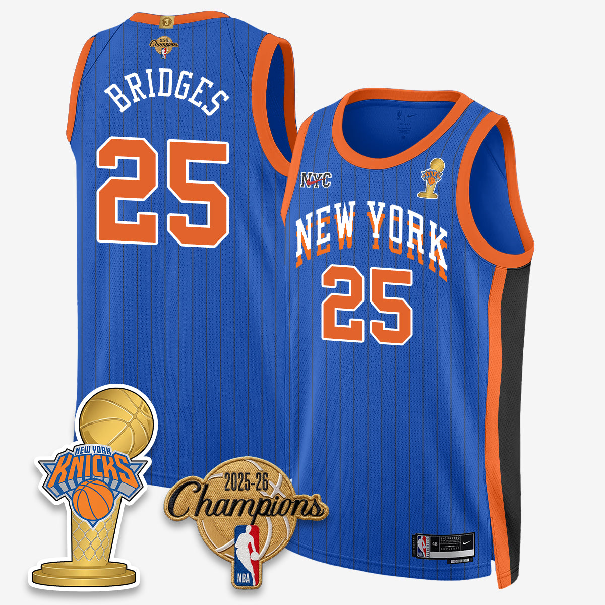NYK 2026 Basketball Champions Vapor Jersey - Stitched-DTD