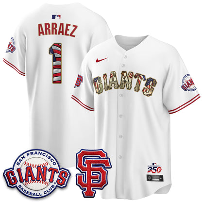 San Francisco Giants2026 Independence Day USA Jersey - All Stitched-DTD