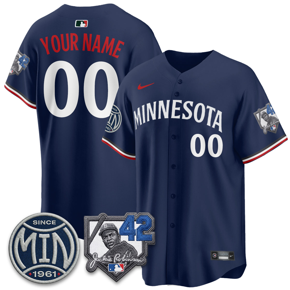 MIN 2026 Jackie Robinson Day Vapor Limited Custom Jersey - All Stitched-DTD