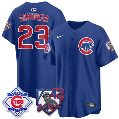 CHC 150th Anniversary & Jackie Robinson Day Patch Vapor Premier Limited Jersey - All Stitched-DTD